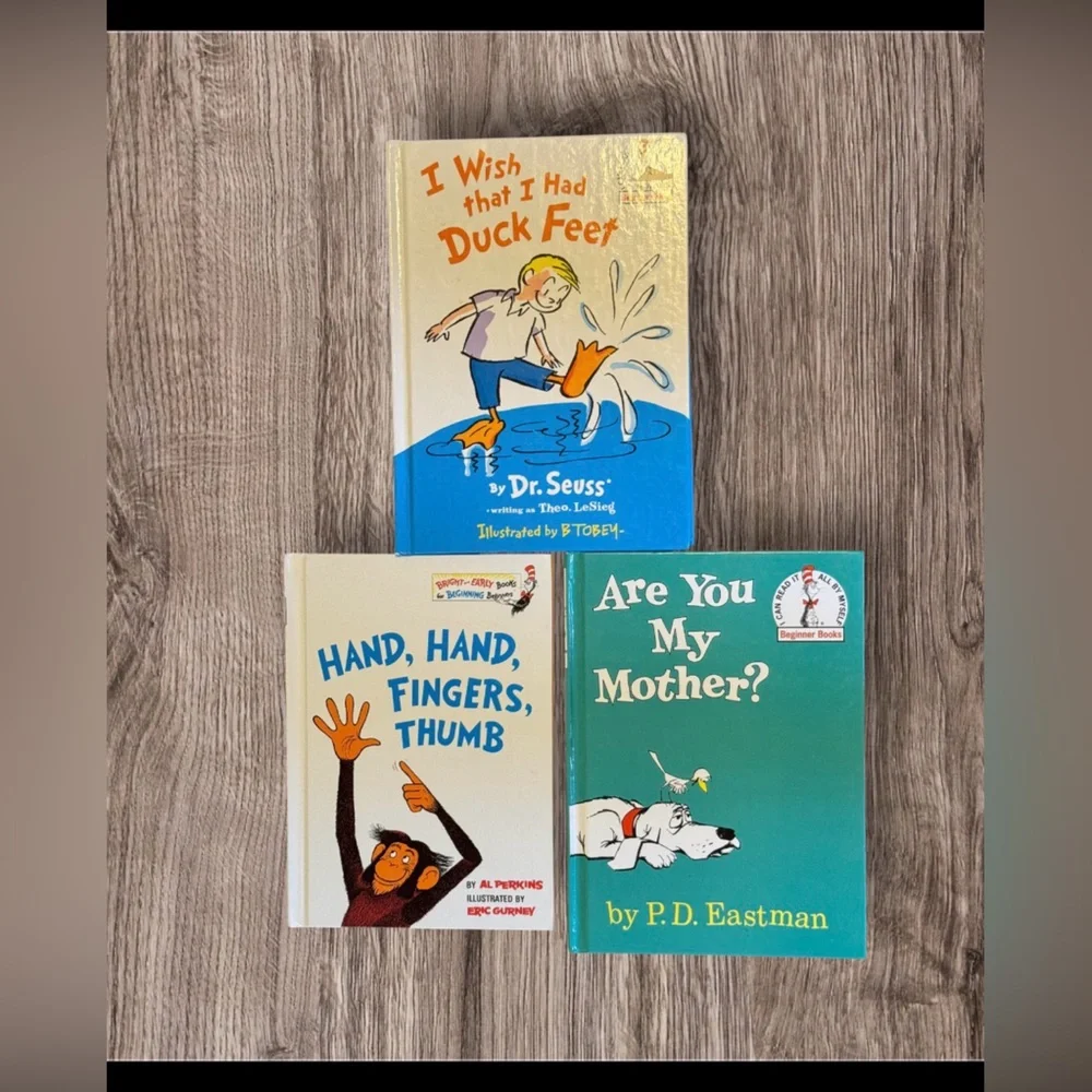 3 Dr. Seuss Books hardback